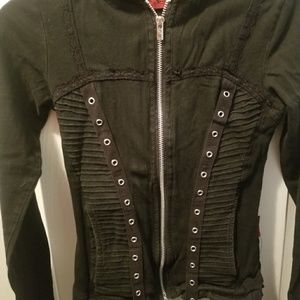 TRIPP NYC Goth Black Hoodie Gothic Punk